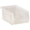 Quantum Storage Systems® Clear 7-3/8 X 4-1/8 X 3 In Stack And Hang Bin Package Of 24 -Home Furnishing Store 159694 w MainProductImage Lg