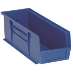Quantum Storage Systems® Blue 14-3/4 X 5-1/2 X 5 In Stack And Hang Bin Package Of 12