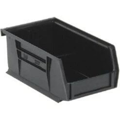Quantum Storage Systems® Black 7-3/8 X 4-1/8 X 3 In Stack And Hang Bin Package Of 24