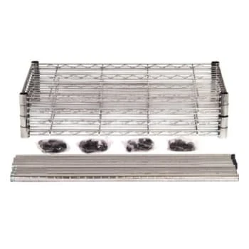 Quantum Storage Systems® 18x48x72 In 4-Shelf Wire Shelving Unit With Chrome Finish 4 Quantum Storage Systems® 18x48x72 In 4-Shelf Wire Shelving Unit With Chrome Finish - Image 2