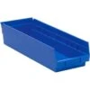 Quantum Storage Systems® Economy 4 In Blue Shelf Bin 17-7/8 X 6-5/8 X 4 In Package Of 20 -Home Furnishing Store 159808 w MainProductImage Lg