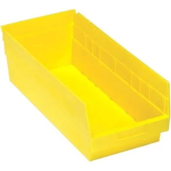 Quantum Storage Systems® Store-More Yellow Shelf Bin 17-7/8 X 8-3/8 X 6 In Package Of 10 3 Quantum Storage Systems® Store-More Yellow Shelf Bin 17-7/8 X 8-3/8 X 6 In Package Of 10