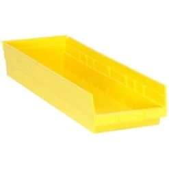 Quantum Storage Systems® Economy Yellow Shelf Bin 23-5/8 X 8-3/8 X 4 In Package Of 6