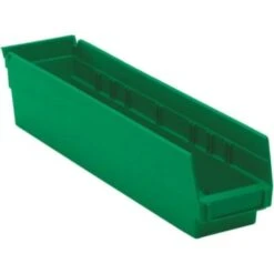 Quantum Storage Systems® Economy Green Shelf Bin 17-7/8 X 4-1/8 X 4 In Package Of 20
