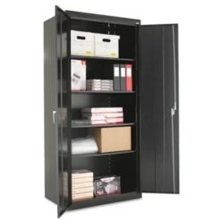 Alera Assembled 78" High Storage Cabinet, W/adjustable Shelves, 36w X 24d, Black -Home Furnishing Store 164907 WebOnly Lg 1