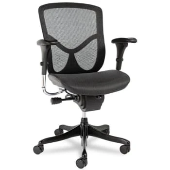 Alera® Eq Series Ergonomic Multifunction Mid-Back Mesh Chair, Black Base 3 Alera® Eq Series Ergonomic Multifunction Mid-Back Mesh Chair, Black Base