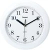 Geneva Clock Company Round Plastic Wall Clock 8 Inch, White, White Face, Black Dial 2 Geneva Clock Company Round Plastic Wall Clock 8 Inch, White, White Face, Black Dial -Home Furnishing Store 180415 K Lg