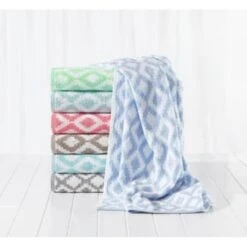 1888 Mills® Fiber Tone Poly Diamond Bath Sheet 30x60 Inch, Porcelain,case Of 48