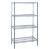 Quantum Storage Systems® 4-Shelf Starter Kit Gray Epoxy Wire Shelving 18x72x74 Inch -Home Furnishing Store 181945 w MainProductImage Lg