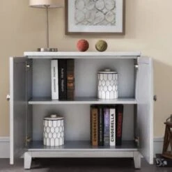 Leick Home Mirrored Diamond Filigree Hall Console Cabinet With Shelf,silver Leaf 18 Leick Home Mirrored Diamond Filigree Hall Console Cabinet With Shelf,silver Leaf -Home Furnishing Store 183603 w DetailedProductView5 Lg