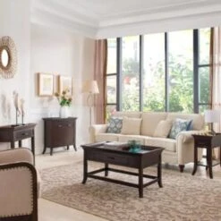 Leick Home Onedrawer Traditional Console Hall Stand With Shelf,chocolate Cherry 17 Leick Home Onedrawer Traditional Console Hall Stand With Shelf,chocolate Cherry -Home Furnishing Store 183609 w DetailedProductView4 Lg