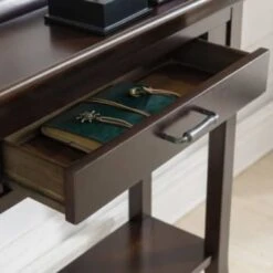 Leick Home Onedrawer Traditional Console Hall Stand With Shelf,chocolate Cherry 18 Leick Home Onedrawer Traditional Console Hall Stand With Shelf,chocolate Cherry -Home Furnishing Store 183609 w DetailedProductView5 Lg