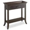 Leick Home Onedrawer Traditional Console Hall Stand With Shelf,chocolate Cherry