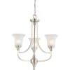 Satco® Surrey 3-Light Indoor Chandelier (B. Nickel) (Frosted Glass) -Home Furnishing Store 189624 w MainProductImage Lg