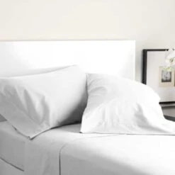 Westpoint Home T300 Avendra King Extra Deep Fitted Sheet White/dark Brown, Case Of 24