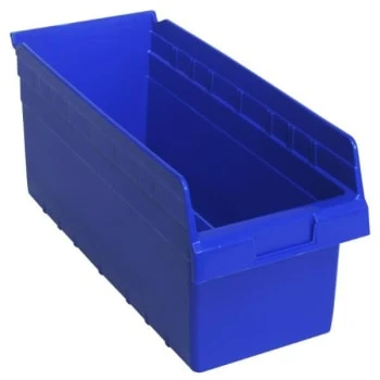 Quantum Storage Systems® Blue Store-Max 8in Shelf Bins 36x20x53 In Package Of 10 3 Quantum Storage Systems® Blue Store-Max 8in Shelf Bins 36x20x53 In Package Of 10