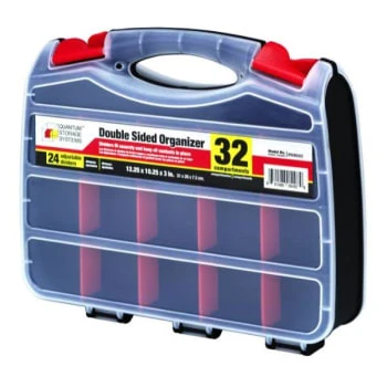 Quantum Storage Systems® Black 2-Sided Organizer 12-1/4x10-1/4x3 In Package Of 5 3 Quantum Storage Systems® Black 2-Sided Organizer 12-1/4x10-1/4x3 In Package Of 5