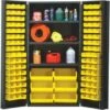 Quantum Storage Systems® Yellow 36w In Cabinet With 3 Adjustable Shelves And 102 Ultra Bins -Home Furnishing Store 190387 w MainProductImage Lg