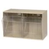 Quantum Storage Systems® Clear Tip Out Bins With Ivory Exterior 11-3/4x23-5/8x13-7/8 In 2 Quantum Storage Systems® Clear Tip Out Bins With Ivory Exterior 11-3/4x23-5/8x13-7/8 In -Home Furnishing Store 190831 w MainProductImage Lg