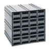 Quantum Storage Systems® 11-3/8 X 11-3/4 X 11 In Interlocking Storage Cabinets (Gray) -Home Furnishing Store 191060 w MainProductImage Lg