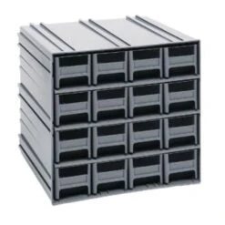 Quantum Storage Systems® 11-3/8 X 11-3/4 X 11 In Interlocking Storage Cabinets (Gray)