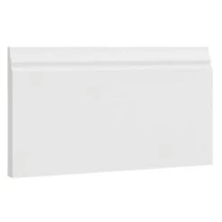Cnc Cabinetry Luxor White Base Molding, Shaker 96w X 4.5h