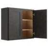 Cnc Cabinetry Luxor Smoky Grey Wall Cabinet 15 Deep 30w X 24h
