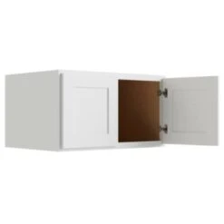 Cnc Cabinetry Luxor White Wall Cabinet, 24 Deep 36w X 24h