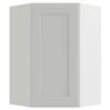 Cnc Cabinetry Luxor White Corner Wall Cabinet 23.875w X 36h -Home Furnishing Store 191376 w MainProductImage Lg