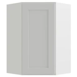 Cnc Cabinetry Luxor White Corner Wall Cabinet 23.875w X 36h