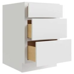 Cnc Cabinetry Luxor White Drawer Base Cabinet 30w X 34.5h