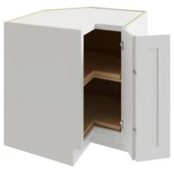 Cnc Cabinetry 29 X 34.5 In. Luxor Right Corner Base Lazy Susan Cabinet (White)