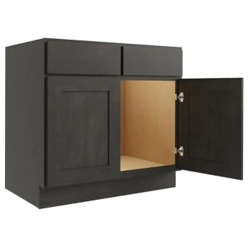 Cnc Cabinetry Luxor Smoky Grey Sink Base Cabinet 39w X 34.5h 3 Cnc Cabinetry Luxor Smoky Grey Sink Base Cabinet 39w X 34.5h
