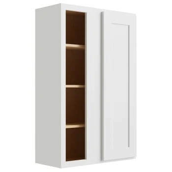 Cnc Cabinetry Luxor White Blind Wall Cabinet 27w X 42h 3 Cnc Cabinetry Luxor White Blind Wall Cabinet 27w X 42h