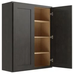 Cnc Cabinetry Luxor Smoky Grey Wall Cabinet 42w X 42h