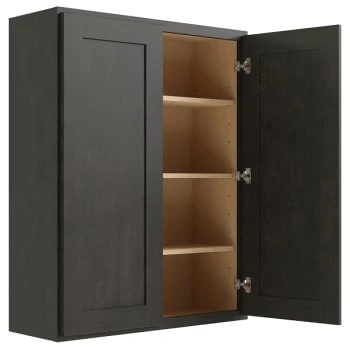 Cnc Cabinetry Luxor Smoky Grey Wall Cabinet 42w X 42h 3 Cnc Cabinetry Luxor Smoky Grey Wall Cabinet 42w X 42h