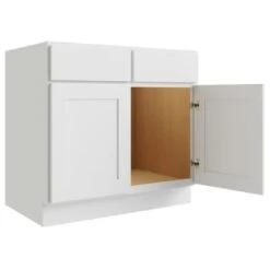 Cnc Cabinetry Luxor White Sink Base Cabinet 39w X 34.5h
