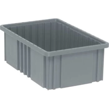 Quantum Storage Systems® Gray Grid Container 16-1/2x10-7/8x6 In Package Of 8 3 Quantum Storage Systems® Gray Grid Container 16-1/2x10-7/8x6 In Package Of 8