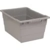 Quantum Storage Systems® Gray Cross Stack Tub 23-3/4x17-1/4x12 In Package Of 6 -Home Furnishing Store 194511 w MainProductImage Lg