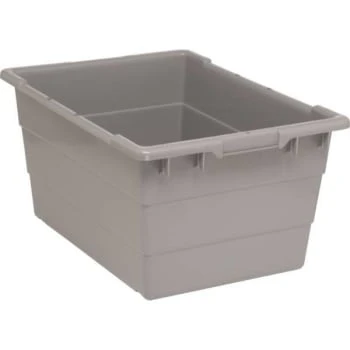 Quantum Storage Systems® Gray Cross Stack Tub 23-3/4x17-1/4x12 In Package Of 6 3 Quantum Storage Systems® Gray Cross Stack Tub 23-3/4x17-1/4x12 In Package Of 6
