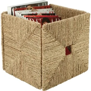 Honey-Can-Do Folding Seagrass Basket 3 Honey-Can-Do Folding Seagrass Basket