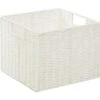 Honey-Can-Do Parchment Cord Basket With Liner White 10H X 13W X 12-1/4"L -Home Furnishing Store 198276 V Lg