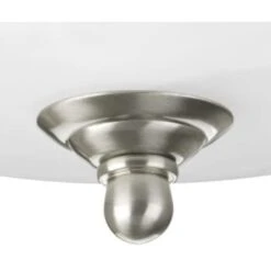 Progress Lighting® Melon 15.25 In. 3-Light Led Flush Mount Light (Alabaster Glass) -Home Furnishing Store 198746 w DetailedProductView2 Lg