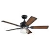 Kichler® Lyndon 52 In. Led Ceiling Fan W/ Light (Black) -Home Furnishing Store 201255 w MainProductImage Lg