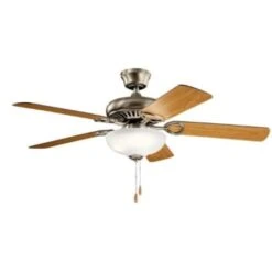 Kichler® Sutter Place 52 In. Ceiling Fan W/ Light (Silver)