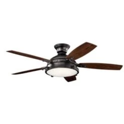 Kichler® Hatteras Bay 52 In. Led Ceiling Fan W/ Light (Brown) -Home Furnishing Store 201682 w DetailedProductView3 Lg