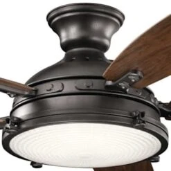 Kichler® Hatteras Bay 52 In. Led Ceiling Fan W/ Light (Brown) -Home Furnishing Store 201682 w DetailedProductView5 Lg