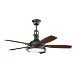 Kichler® Hatteras Bay 52 In. Led Ceiling Fan W/ Light (Brown)