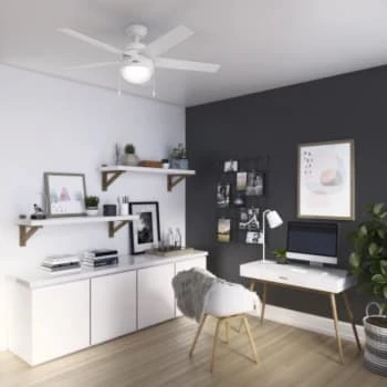 Hunter® Anslee 52 In. Ceiling Fan W/ Light (White) 4 Hunter® Anslee 52 In. Ceiling Fan W/ Light (White) - Image 2