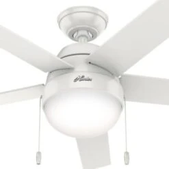 Hunter® Anslee 52 In. Ceiling Fan W/ Light (White) 14 Hunter® Anslee 52 In. Ceiling Fan W/ Light (White) -Home Furnishing Store 202011 w DetailedProductView5 Lg